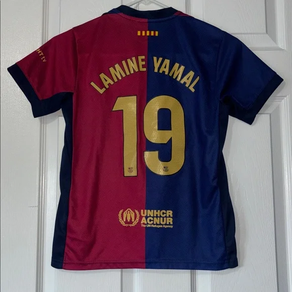 Nike Kids Barcelona Red and Blue Jersey - Picture 5 of 5